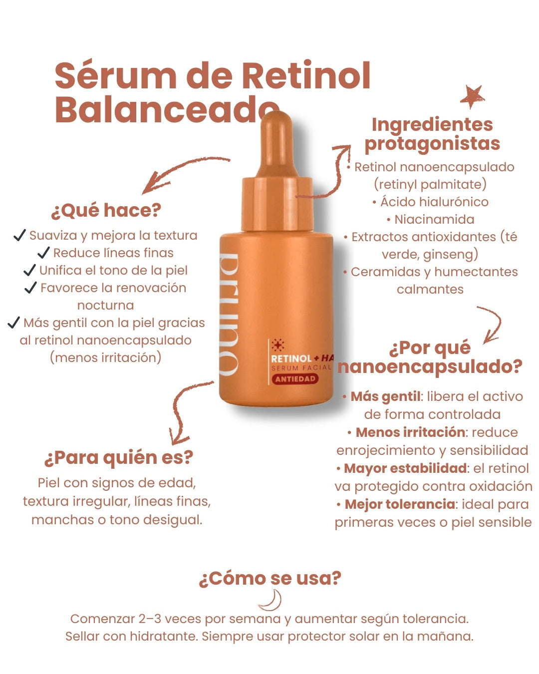 Sérum Renovador con Retinol Noche · 30 ml